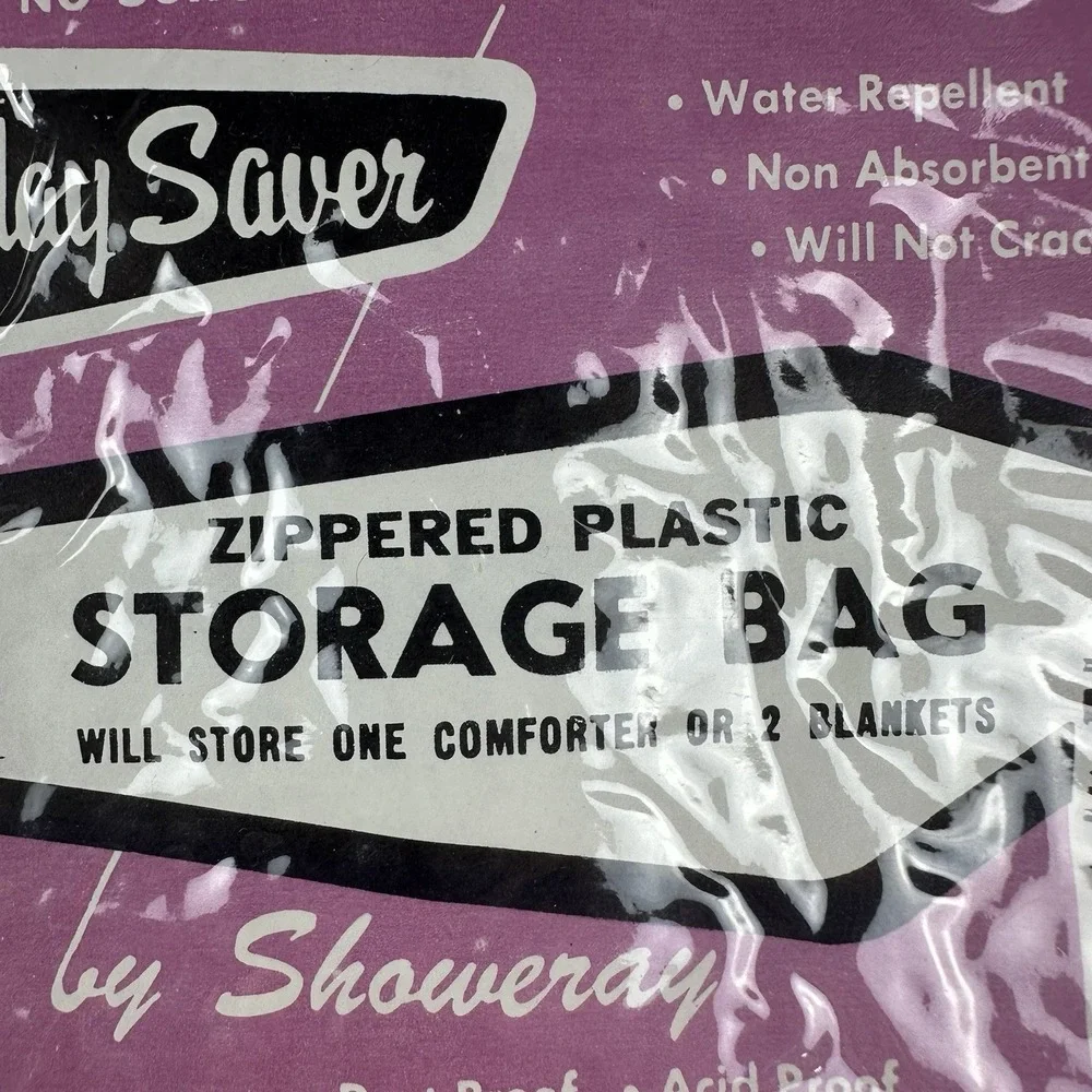 Washday Saver Zippered Plastic Storage Bag Comforter Blanket Storage Showeray